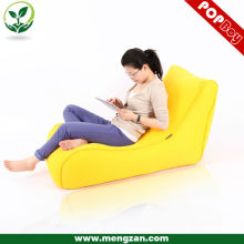 Yellow chesterfield sandwich beanbag, bright color sofa bed